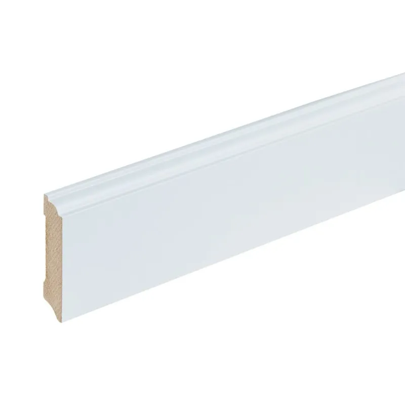 Folieplint plint 70x15 - Praag wit RAL 9010 Koop Online