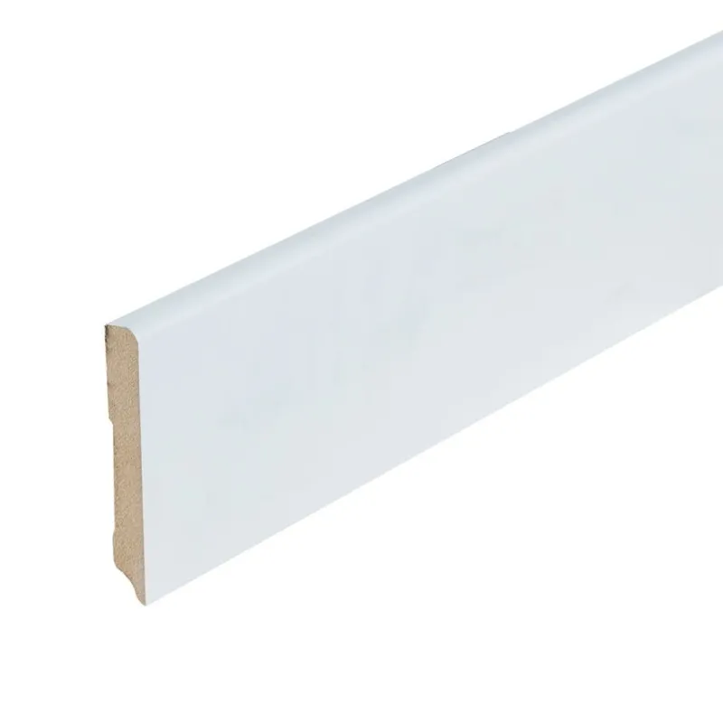 Folieplint plint 90x12 - Berlijn wit RAL 9010 Hoge Kwaliteit