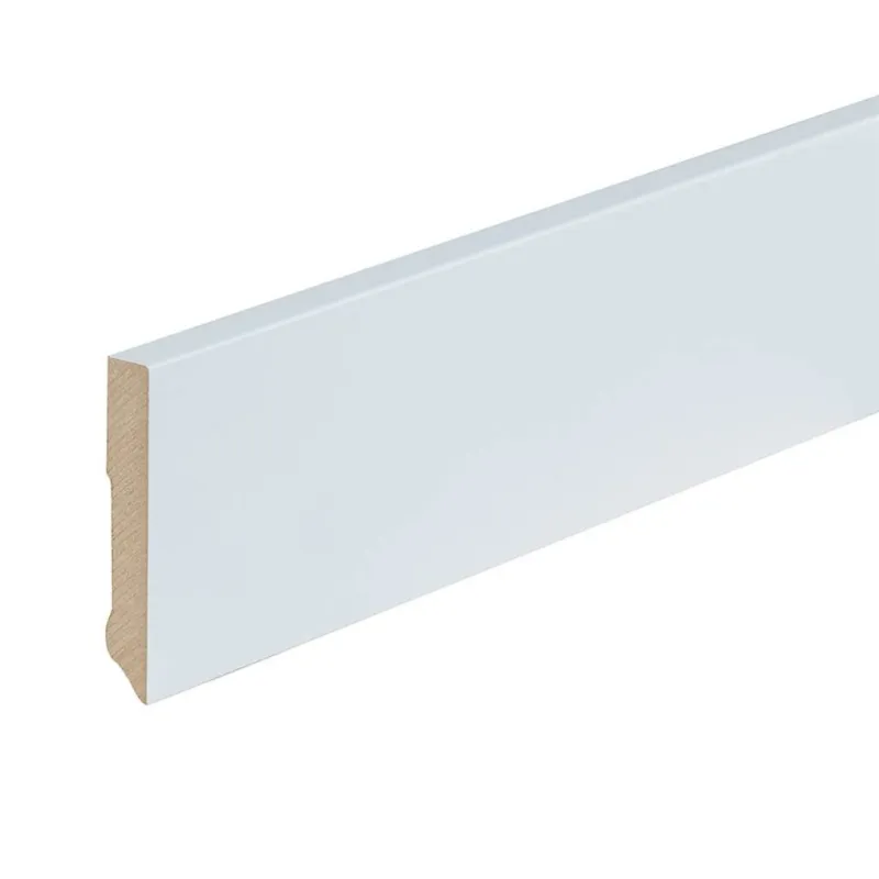 Folieplint plint 90x15 - Amsterdam wit RAL 9010 Exclusieve Aanbieding