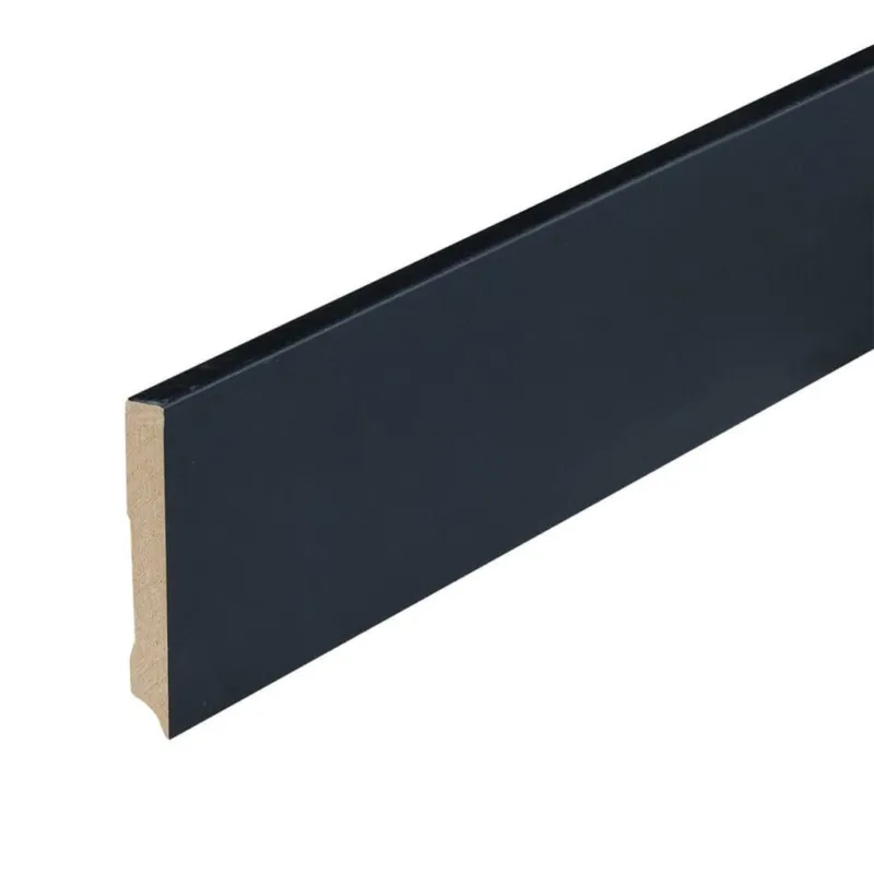 Favoriet Folieplint plint 90x15 - Amsterdam zwart RAL 9005