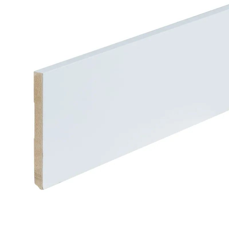 Gelakte plint 120x12 - Amsterdam extra wit RAL 9016 Hete Deal