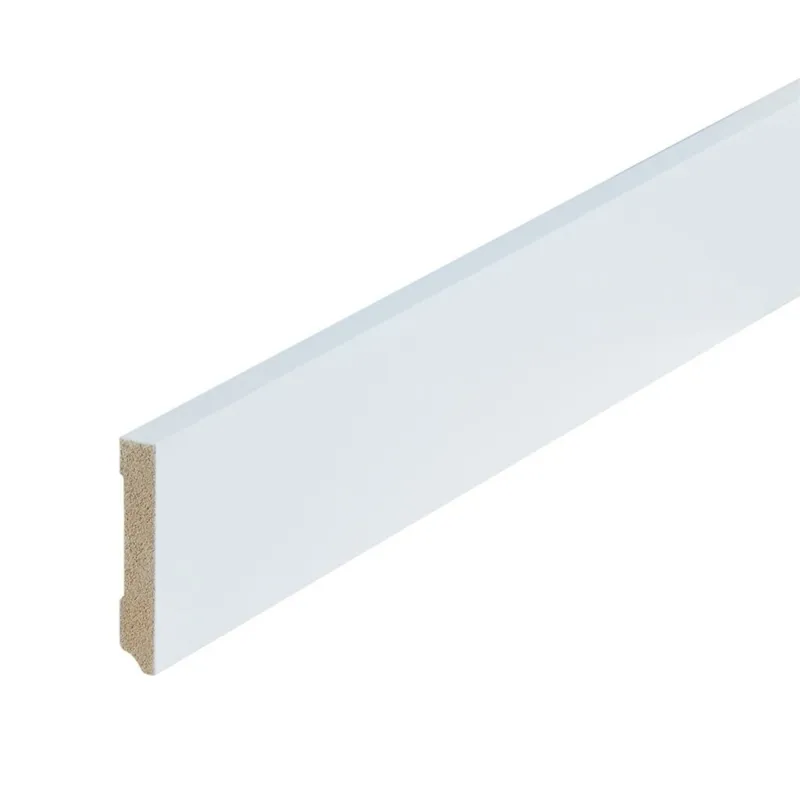 Tijdelijk Beschikbaar Gelakte plint 70x12 - Amsterdam extra wit RAL 9016