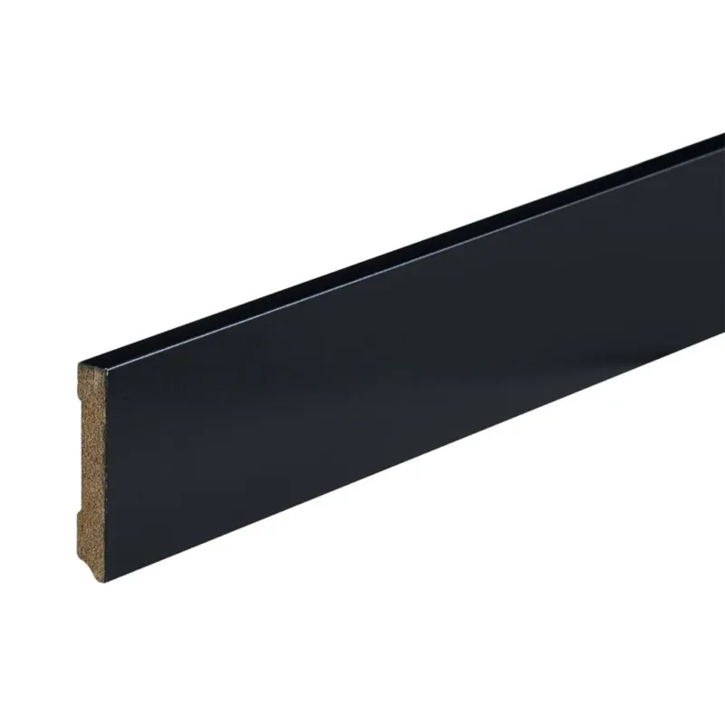 Gelakte plint 70x12 - Amsterdam zwart RAL 9005 Nu Kopen