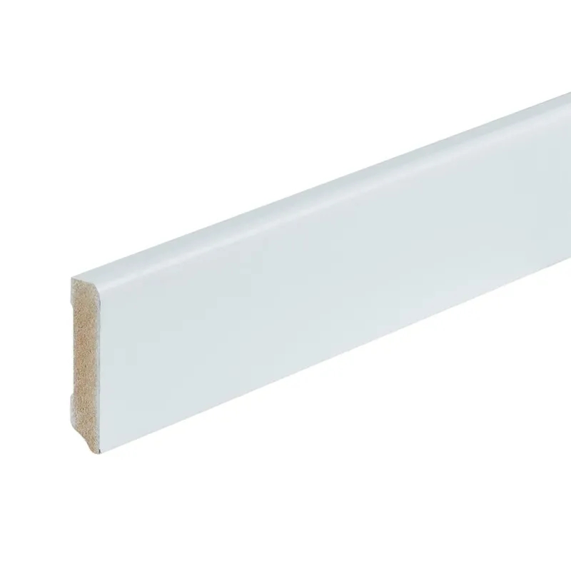Meest Verkocht Gelakte plint 70x15 - Berlijn wit RAL 9010
