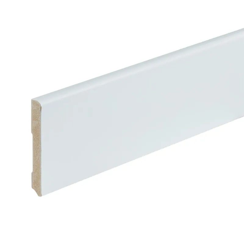 Gelakte plint 90x12 - Berlijn wit RAL 9010 Nieuw