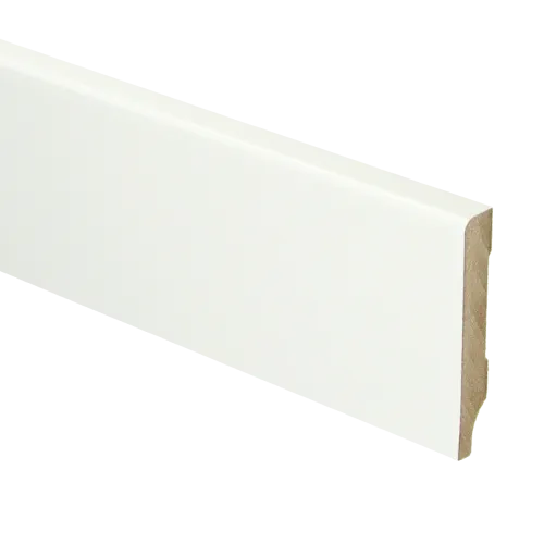 MDF Moderne plint 55x9 voorgelakt RAL9016 - lengte 240cm Lage Prijs