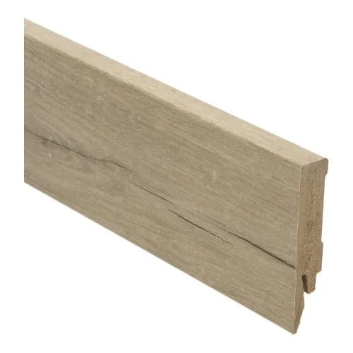 Bestseller Rechte folieplint 70x14 zachte eik warm grijs
