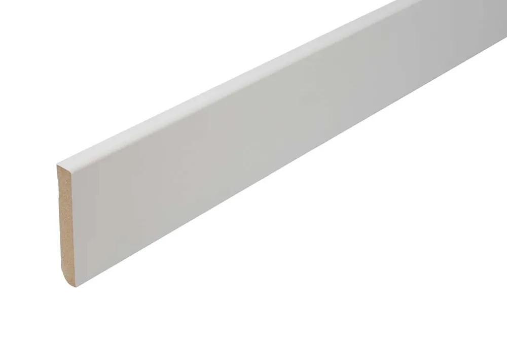 Stijlplint Blok Witfolie 12x80mm - lengte 240cm Must-Have