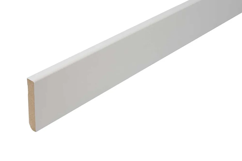 Stijlplint Blok Witfolie 12x70mm - lengte 240cm Tijdelijk Beschikbaar