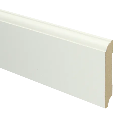 MDF Eigentijdse plint 90x15 voorgelakt RAL9010 - lengte 240cm Must-Have