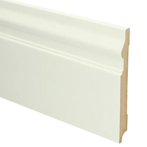 Beste Prijs MDF Renaissance plint 190x18 voorgelakt RAL9010 - lengte 240cm