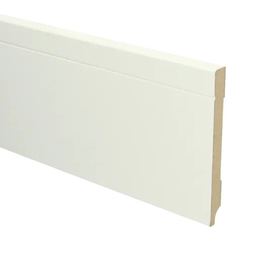 MDF Tijdloze plint 120x12 voorgelakt RAL9010 - lengte 240cm Favoriet