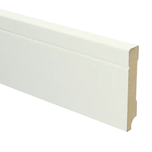 Koop Vandaag MDF Tijdloze plint 90x15 voorgelakt RAL9010 - lengte 240cm