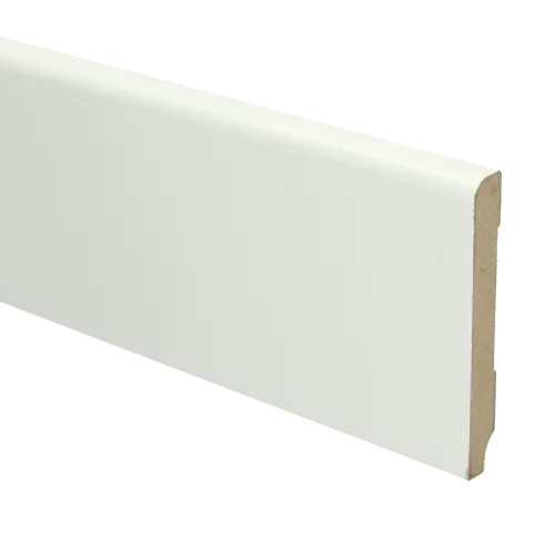 Voordeelprijs MDF Koloniale plint 90x12 voorgelakt RAL9010 - lengte 240cm