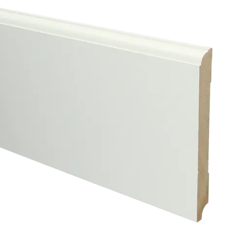 Direct Verzonden MDF Eigentijdse plint 150x15 voorgelakt RAL9010 - lengte 240cm