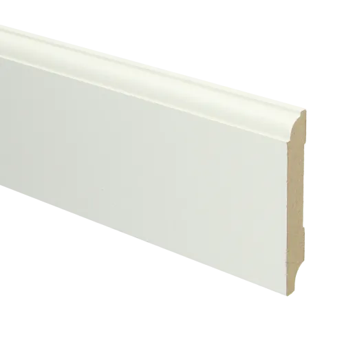 MDF Eigentijdse plint 90x18 voorgelakt RAL9010 - lengte 240cm Must-Have