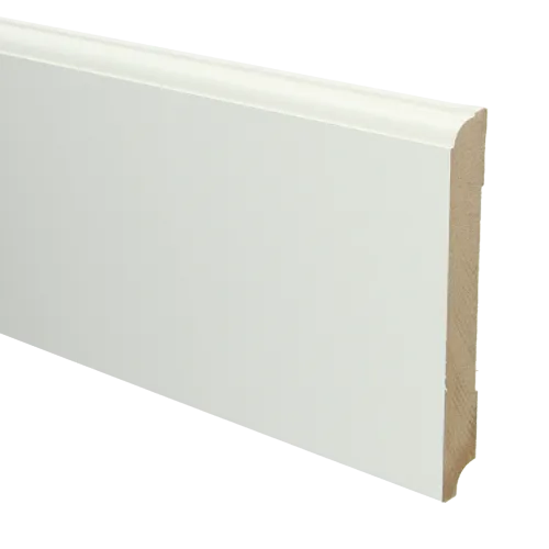 Rechtstreeks Van De Fabrikant MDF Eigentijdse plint 150x18 voorgelakt RAL9010 - lengte 240cm