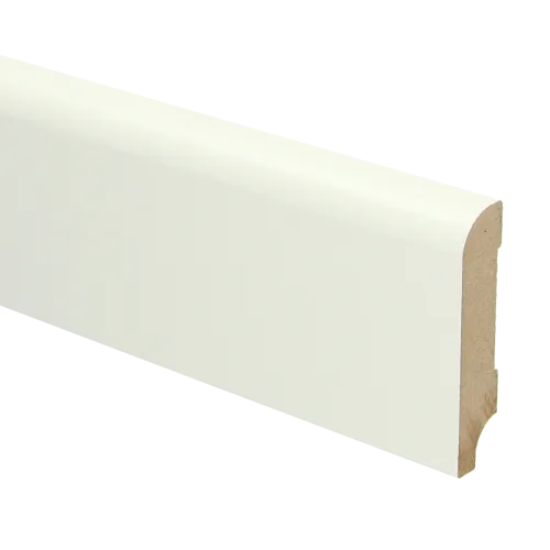 MDF Koloniale plint 70x15 voorgelakt RAL9010 - lengte 240cm Premium