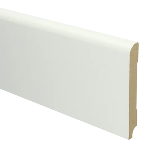 Seizoensaanbieding MDF Koloniale plint 120x15 voorgelakt RAL9010 - lengte 240cm