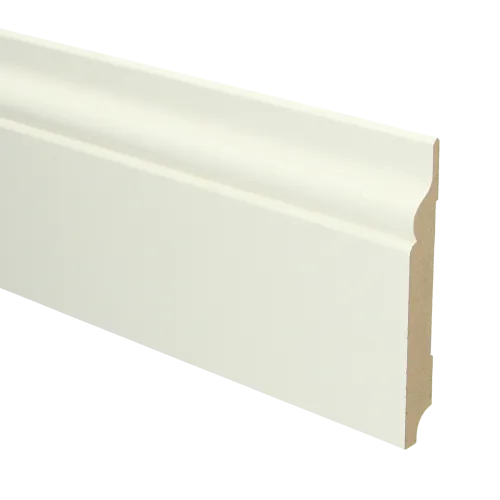 MDF Romantische plint 120x15 voorgelakt RAL9010 - lengte 240cm Direct Verzonden
