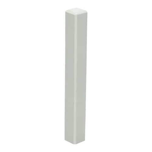 Hoek/eindstuk t.b.v. MDF plint 120x12 wit RAL 9010 Bestseller