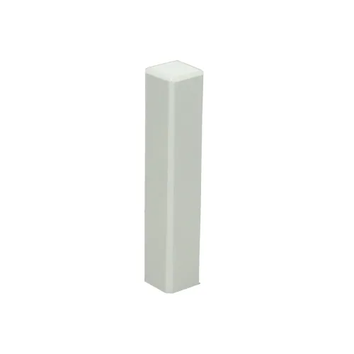 Express Levering Hoek/eindstuk t.b.v. MDF plint 90x15 wit RAL 9010