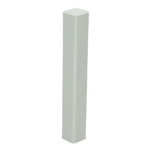 Hoek/eindstuk t.b.v. MDF plint 120x15 wit RAL 9010 Hete Deal