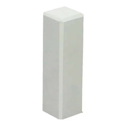Hoek/eindstuk t.b.v. MDF plint 70x18 wit RAL 9010 Lage Prijs