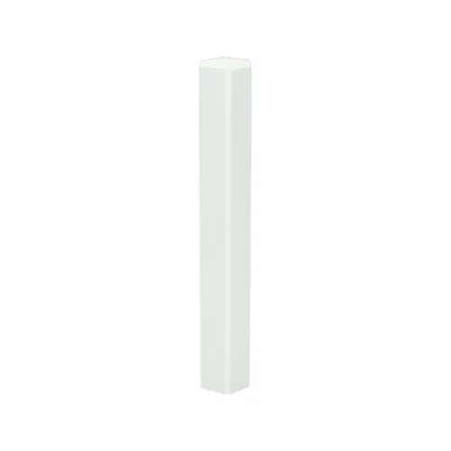 Hoek/eindstuk t.b.v. MDF plint 120x12 wit RAL9016 Gratis Retour