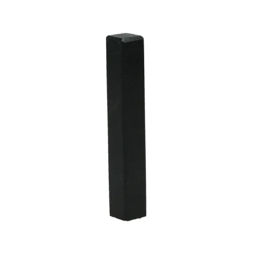 Hoek/eindstuk t.b.v. MDF plint 90x12 zwart RAL9005 Finale Uitverkoop