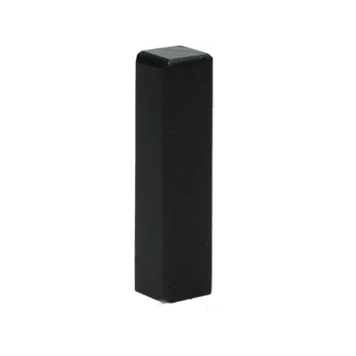 Superprijs Hoek/eindstuk t.b.v. MDF plint 70x15 zwart RAL9005