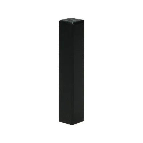 Hoek/eindstuk t.b.v. MDF plint 90x15 zwart RAL9005 Finale Uitverkoop