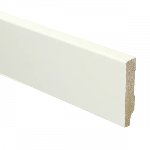 MDF Moderne plint 55x12 voorgelakt RAL9010 - lengte 240cm Bestel Nu