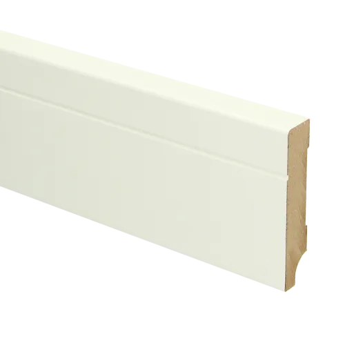 MDF Tijdloze plint 70x12 voorgelakt RAL9010 - lengte 240cm Favoriet