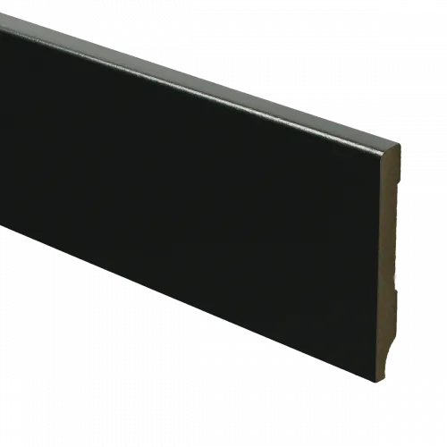 MDF Moderne plint 70x9 voorgelakt RAL9005 - lengte 240cm Actieprijs