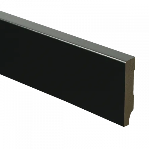 MDF Moderne plint 55x12 voorgelakt RAL9005 - lengte 240cm Bestseller
