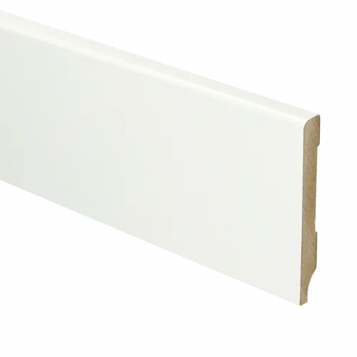 Nu Kopen MDF Moderne plint 70x9 voorgelakt RAL9016 - lengte 240cm