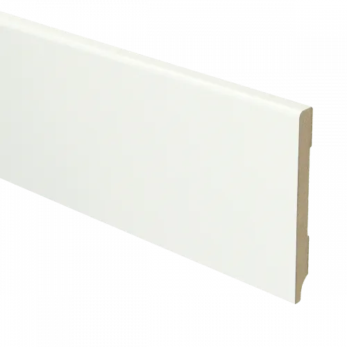 MDF Moderne plint 90x9 voorgelakt RAL9016 - lengte 240cm Voordeelprijs