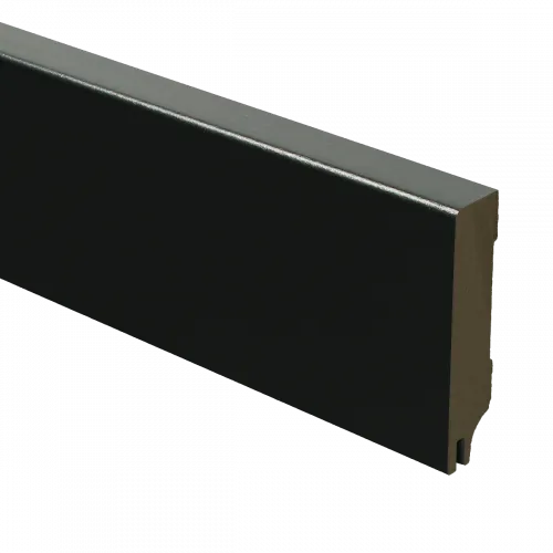 MDF Moderne plint 70x15 voorgelakt RAL9005 + uitsparing - lengte 240cm Alleen Vandaag