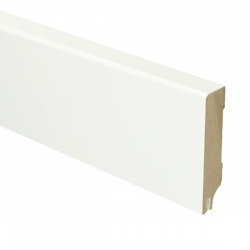 MDF Moderne plint 70x15 voorgelakt RAL9016 + uitsparing - lengte 240cm Beste Prijs