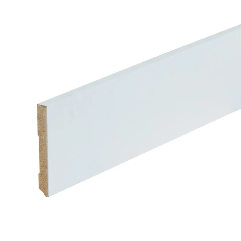 Direct Beschikbaar Gegronde plint 120x15 - Amsterdam wit