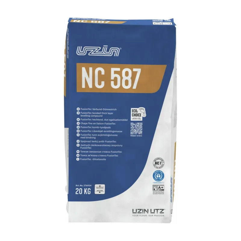 UZIN NC 587 FusionTec sneldrogende hoogwaardige vloeivloer voor laagdiktes van 3 - 50 mm 20kg Exclusieve Aanbieding