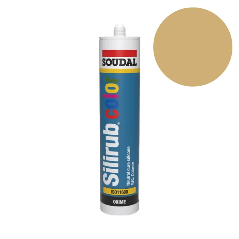 Soudal - Silirub Color Siliconenkit RAL 1002 - 300ml Beperkt Aanbod