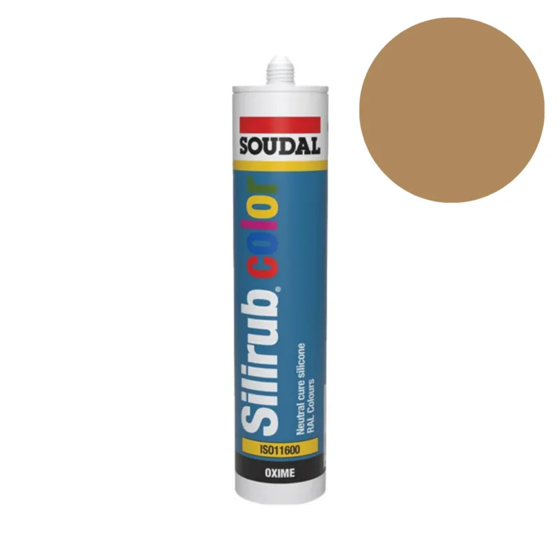 Goedkoop Soudal - Silirub Color Siliconenkit RAL 1011 - 300ml