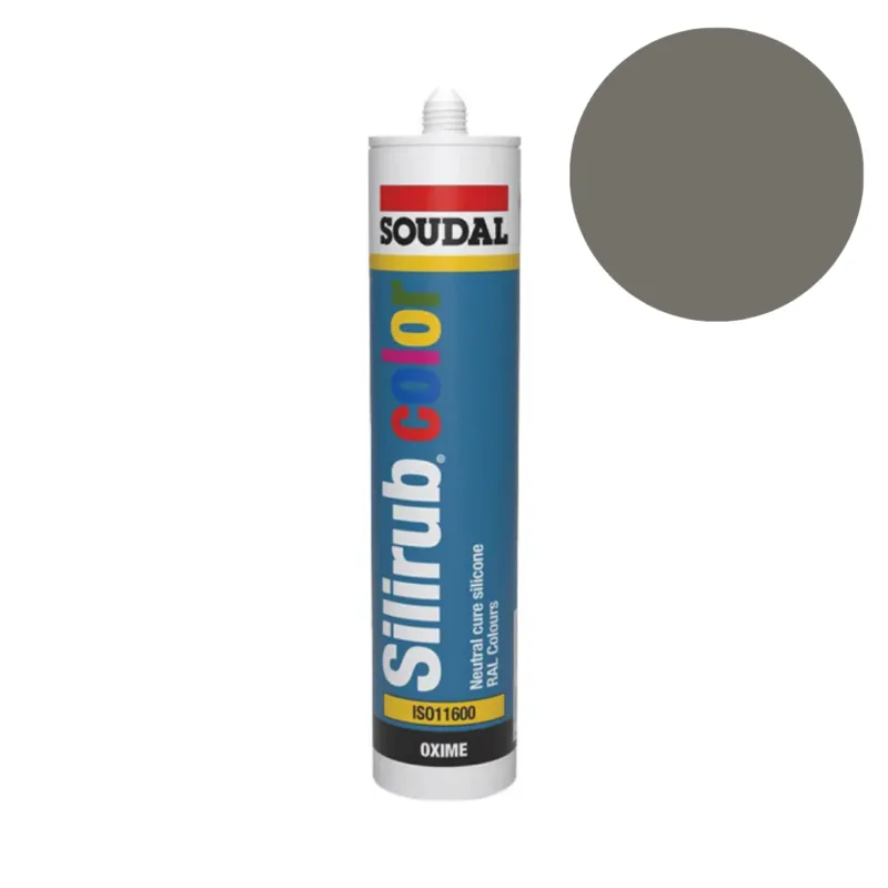 Soudal - Silirub Color Siliconenkit RAL 7039 - 300 ml Beperkte Voorraad