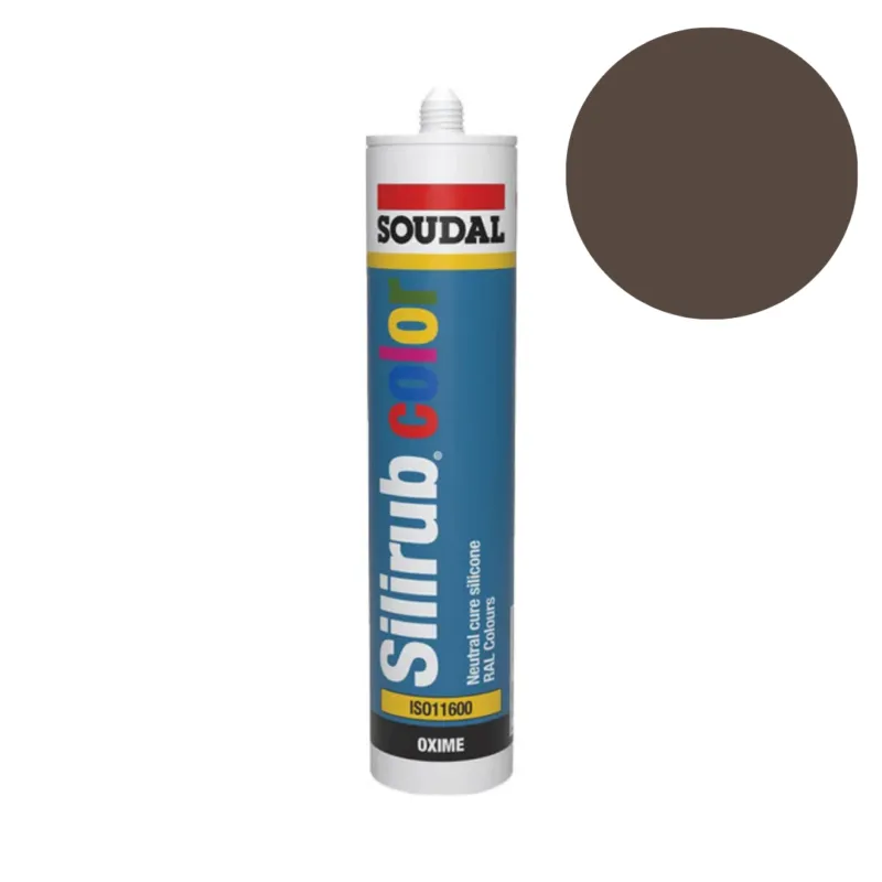 Finale Uitverkoop Soudal - Siliconenkit RAL8014 sepiabruin 300 ml