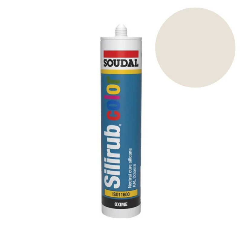 Soudal - Silirub Color Siliconenkit RAL 9001 - 300 ml Seizoensaanbieding