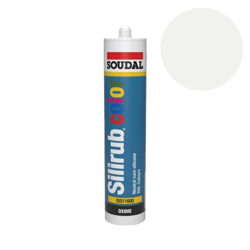 Soudal - Silirub Color Siliconenkit RAL 9016 - 300 ml Meest Verkocht