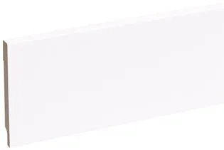 Exclusieve Aanbieding Stijlplint Wit Gelakt model Blok 12x120mm - lengte 244cm