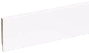 Flitsaanbieding Stijlplint Wit Gelakt model Blok 15x94mm - lengte 244cm